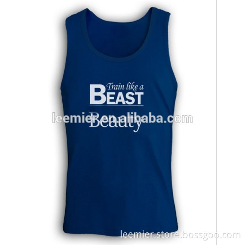 Men's custom logo sleeveless tank top